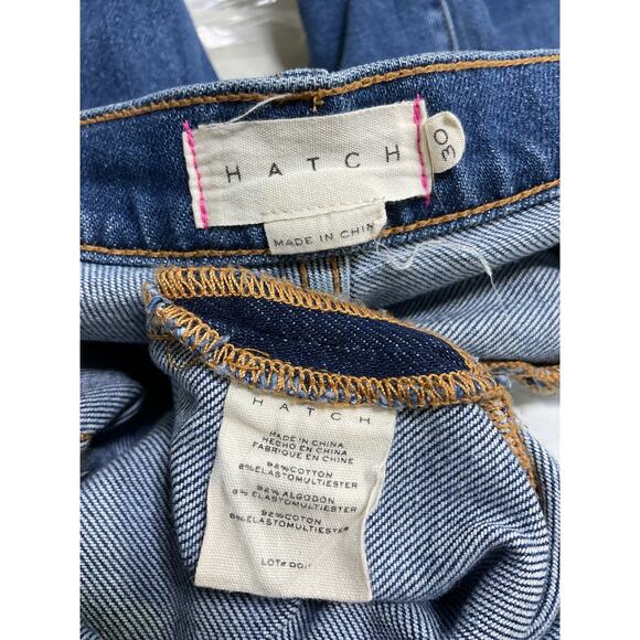 Hatch The Crop Blue Cotton Maternity Denim Jean Size 30 - Picture 4 of 4